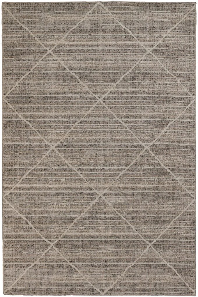 Χαλί All Cotton C 103A Brown-Grey Βιοκαρπέτ 133X190cm