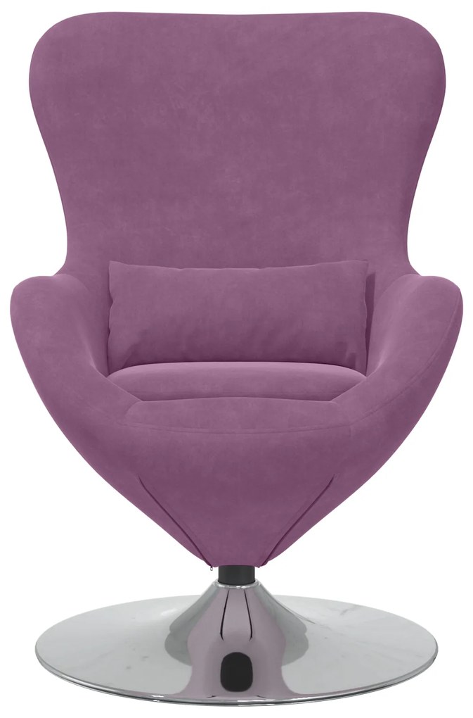 vidaXL Πολυθρόνα Αυγού Purple Velvet