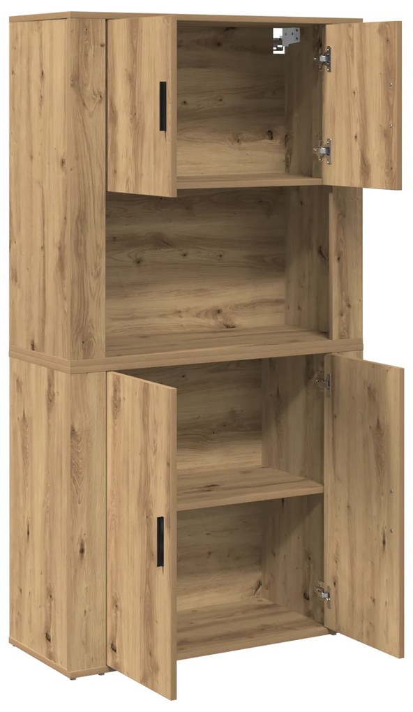 vidaXL Υψηλό ντουλάπι Artisan Oak 80x33x150 εκ. Επεξεργασμένο ξύλο
