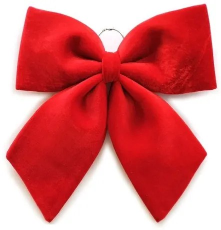 Φιόγκος Κόκκινο Βελούδο 22x30cm 06510770 ArteLibre-6510770-Κόκκινο 06510770