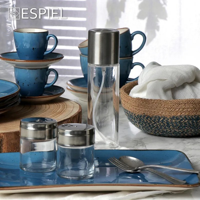 TERRA BLUE ΦΛΙΤΖΑΝΙ &amp; ΠΙΑΤΑΚΙ ΚΑΠΟΥΤΣ JUMBO 350ML 16x8EK ΣΕΤ 6 τμχ - Espiel