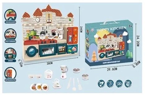 Παιχνίδι κουζίνα για κουκλόσπιτο - Happy Kitchen - 692