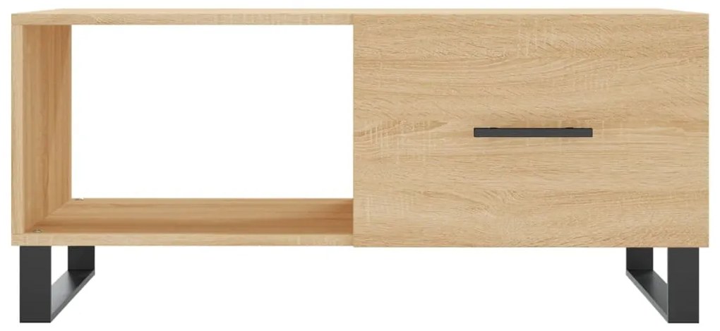 vidaXL Τραπεζάκι Σαλονιού Sonoma Δρυς 90x50x40 εκ. Επεξεργασμένο Ξύλο
