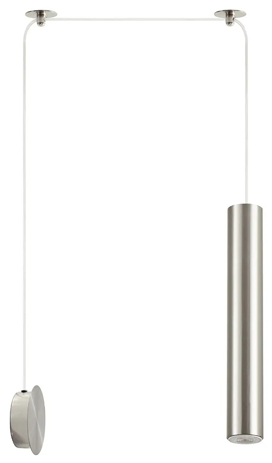 Φωτιστικό Οροφής  SE21-NM-5-NM1W ADEPT TUBE NICKEL MAT Nickel Matt Pendant+ - 51W - 100W - 77-8902