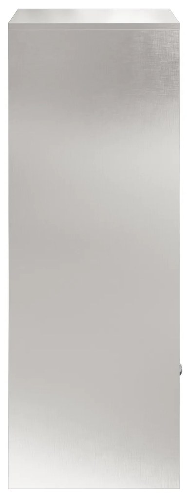 vidaXL Θυρίδα Πακέτων Μαύρο 41 x 38 x 103 εκ Ανοξείδωτο ατσάλι
