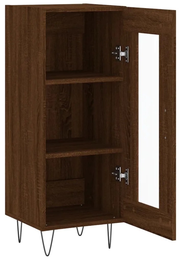 vidaXL Ντουλάπι Καφέ Δρυς 34,5 x 34 x 90 εκ. Επεξεργασμένο Ξύλο