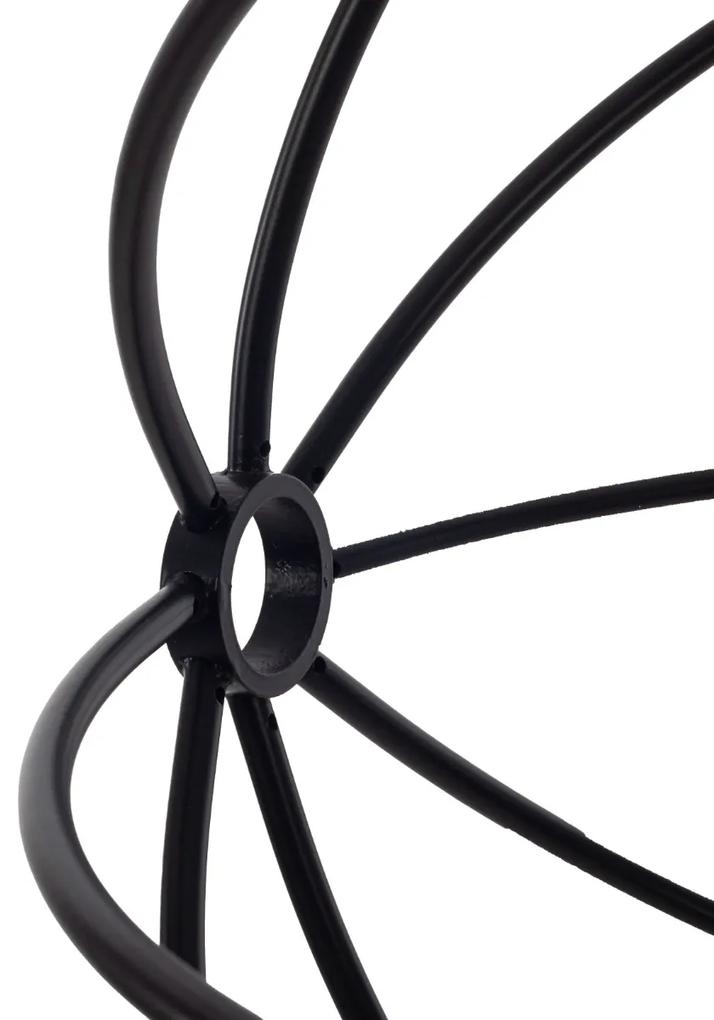 Artekko Iron Φωτιστικό Οροφής 6φωτο (Ε14) Μεταλλικό Μαύρο (53x53x50)cm