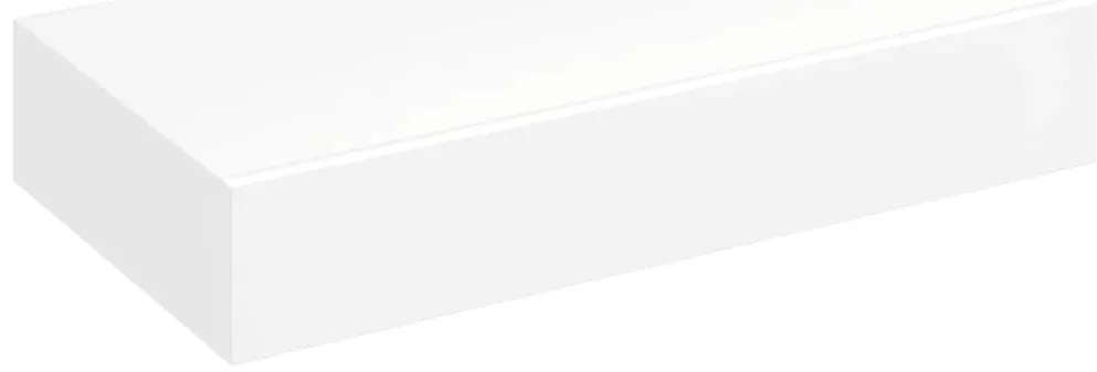 Ράφι Τοίχου με 1 Συρτάρι για Αποθήκευση Βιβλίων/DVD Λευκό από MDF