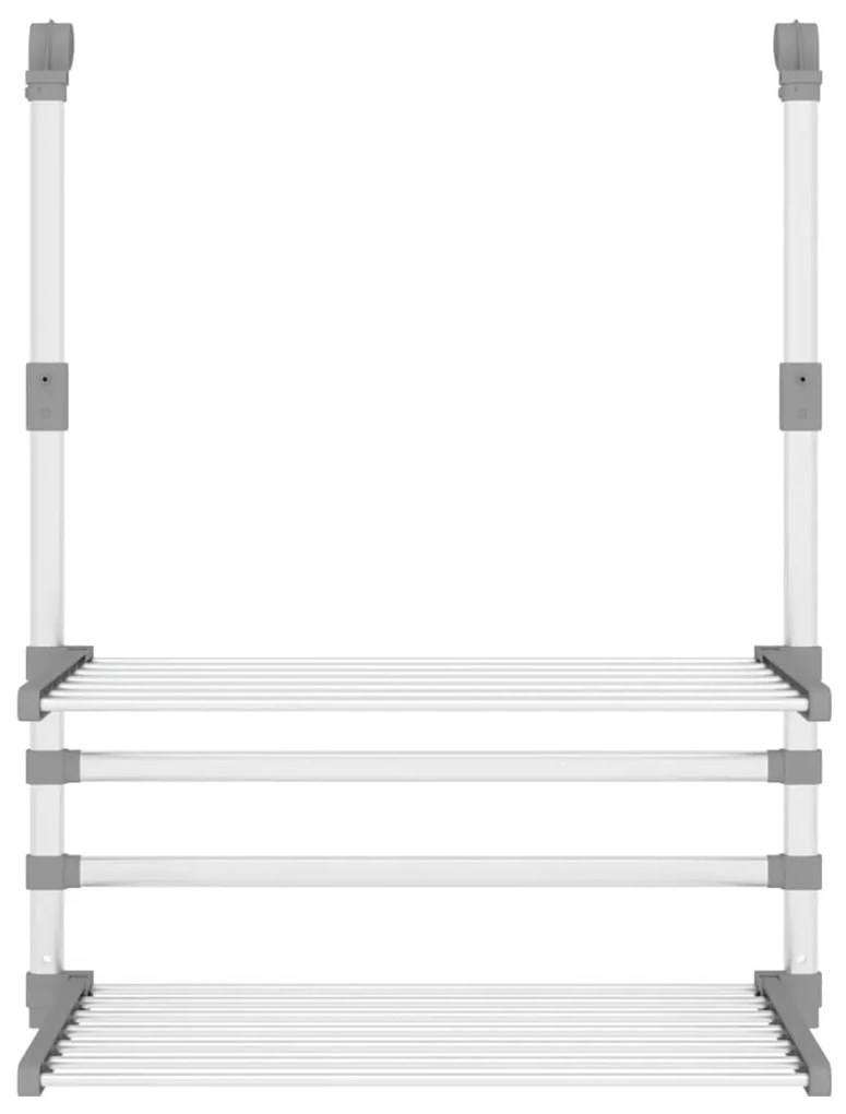 vidaXL Απλώστρα για Μπαλκόνι 54 x 25 x 42 εκ. από Αλουμίνιο