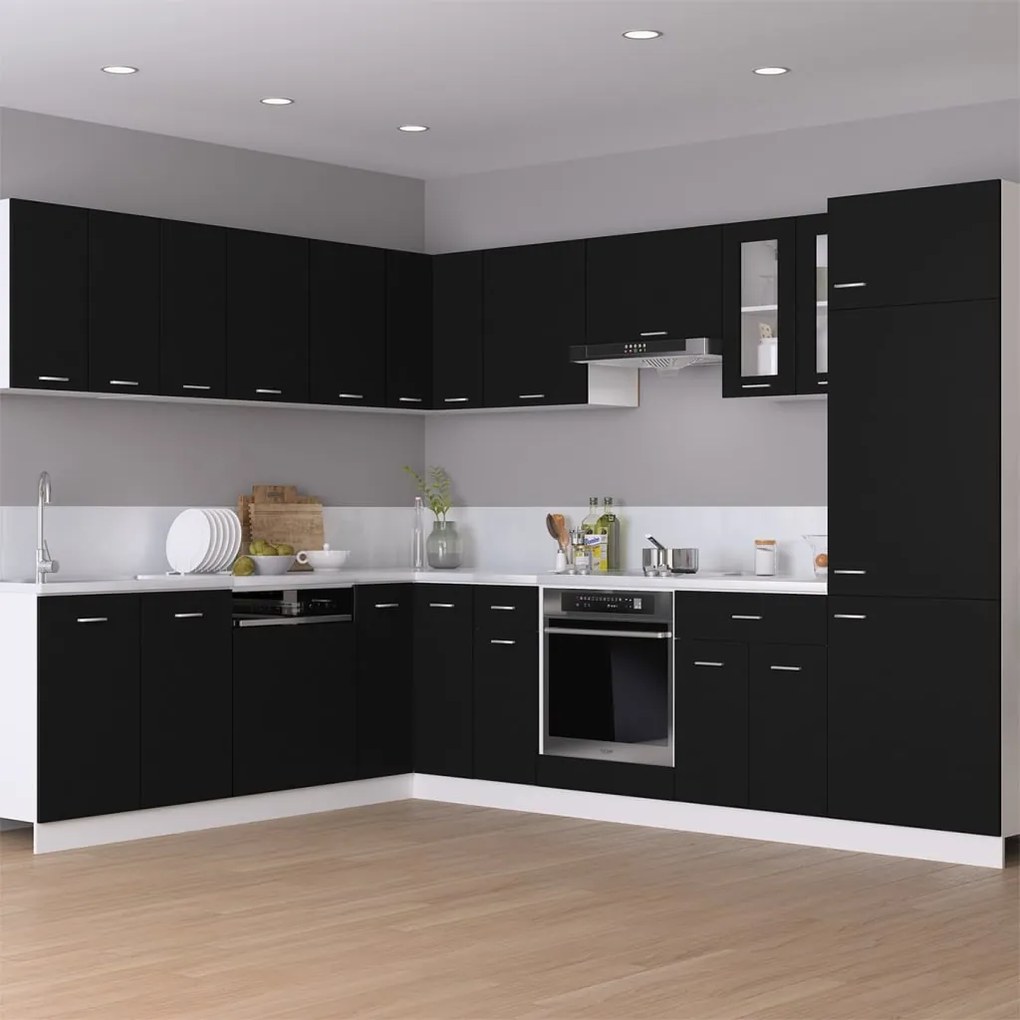 Ντουλάπι Γωνία Κρεμαστό Lyon Μαύρο 57 x 57 x 60εκ. από 806391