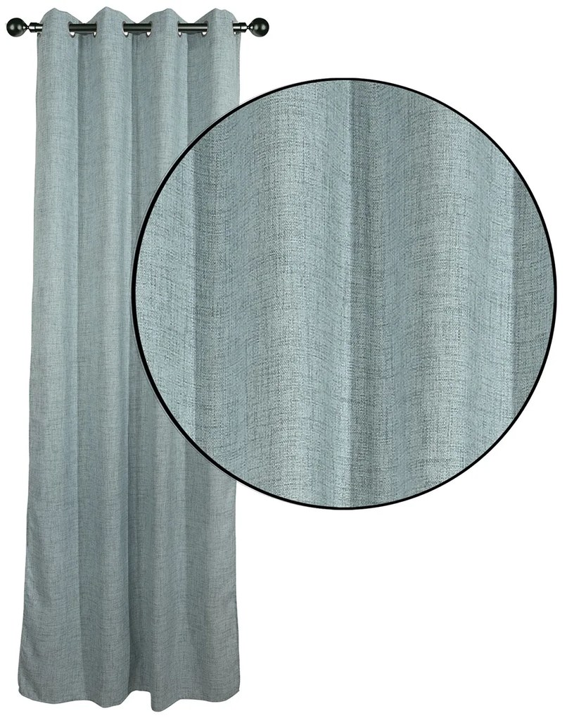 Κουρτίνα (140x270) Με Τρουκς Das Home 2235 Blue