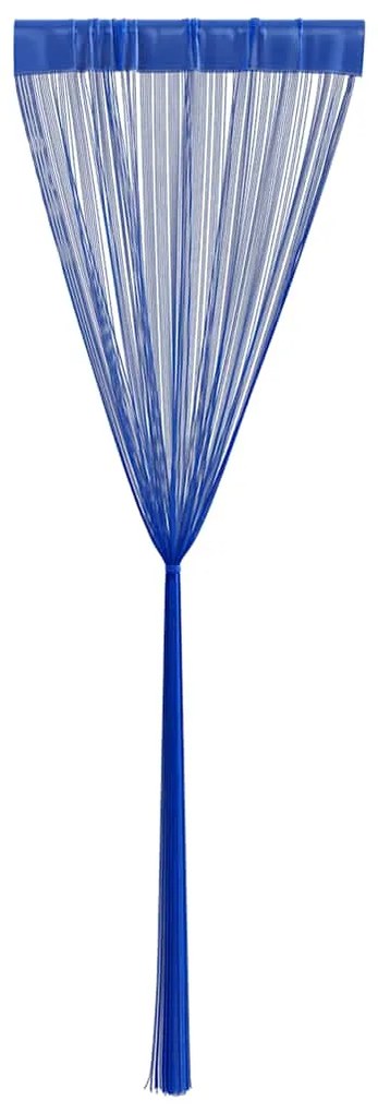 vidaXL Κουρτίνες με Κρόσσια 2 τεμ. Μπλε 140 x 250 εκ.