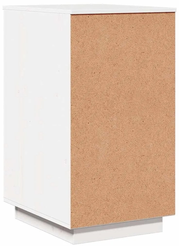 vidaXL Ντουλάπι Γραφείου Λευκό 40 x 50 x 75 εκ. Μασίφ Ξύλο Πεύκου