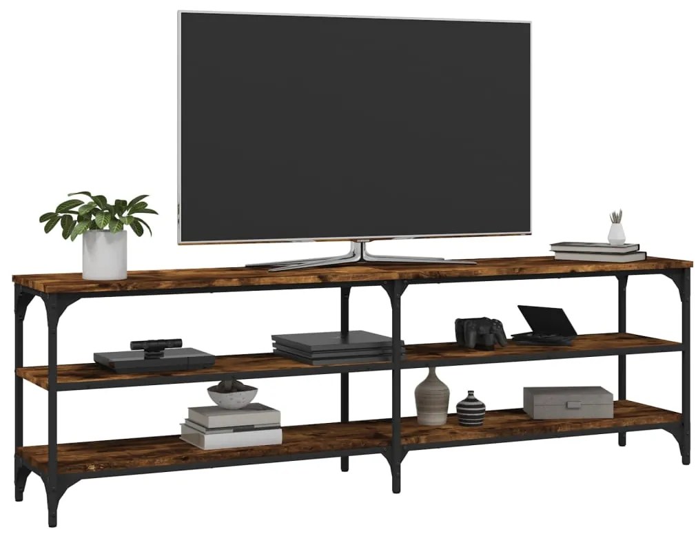 vidaXL Έπιπλο Τηλεόρασης Καπνιστή Δρυς 160 x 30 x 50 εκ. Επεξ. Ξύλο
