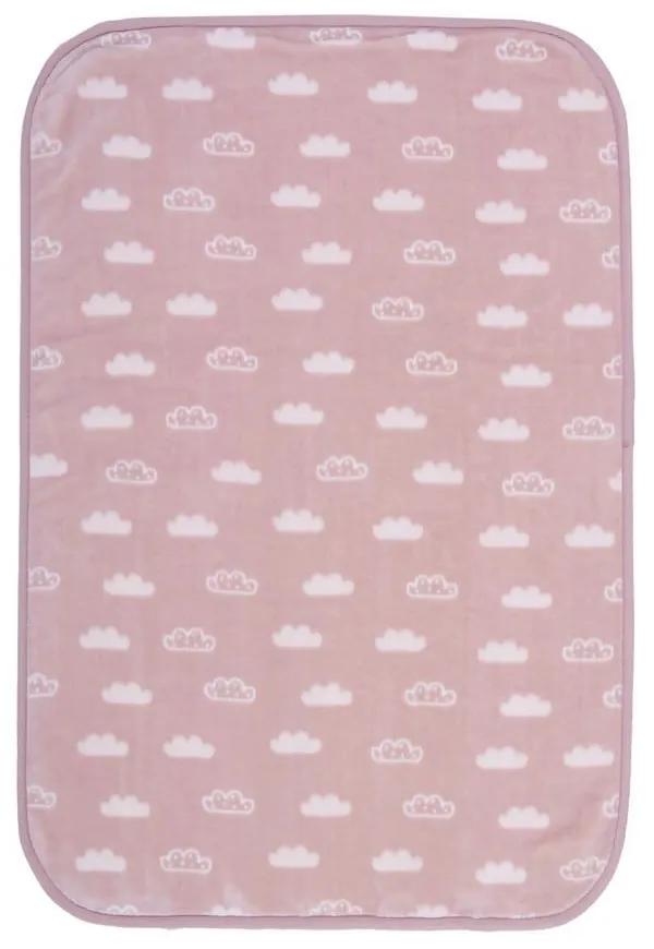 Κουβέρτα Βρεφική Clouds Pink Nef-Nef Αγκαλιάς 75x100cm Πολυέστερ