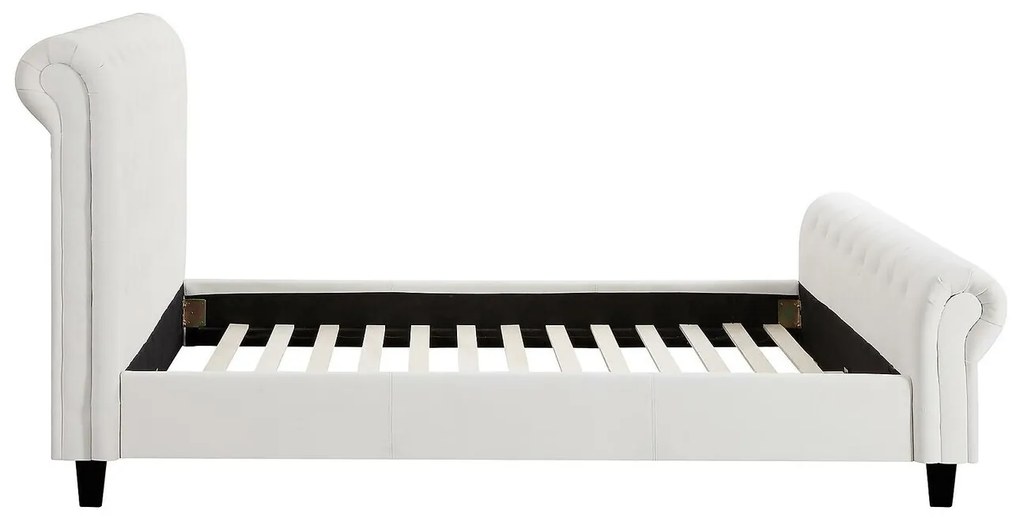 Κρεβάτι Riverton 634, Διπλό, Ανοιχτό καφέ, 140x200, Ταπισερί, Τάβλες για Κρεβάτι, 156x250x118cm
