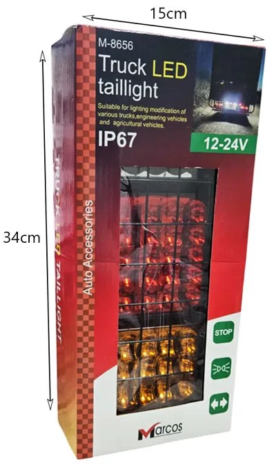 Φανάρι Πίσω LED για Φορτηγά Marcos M-8656 - Truck LED Taillight