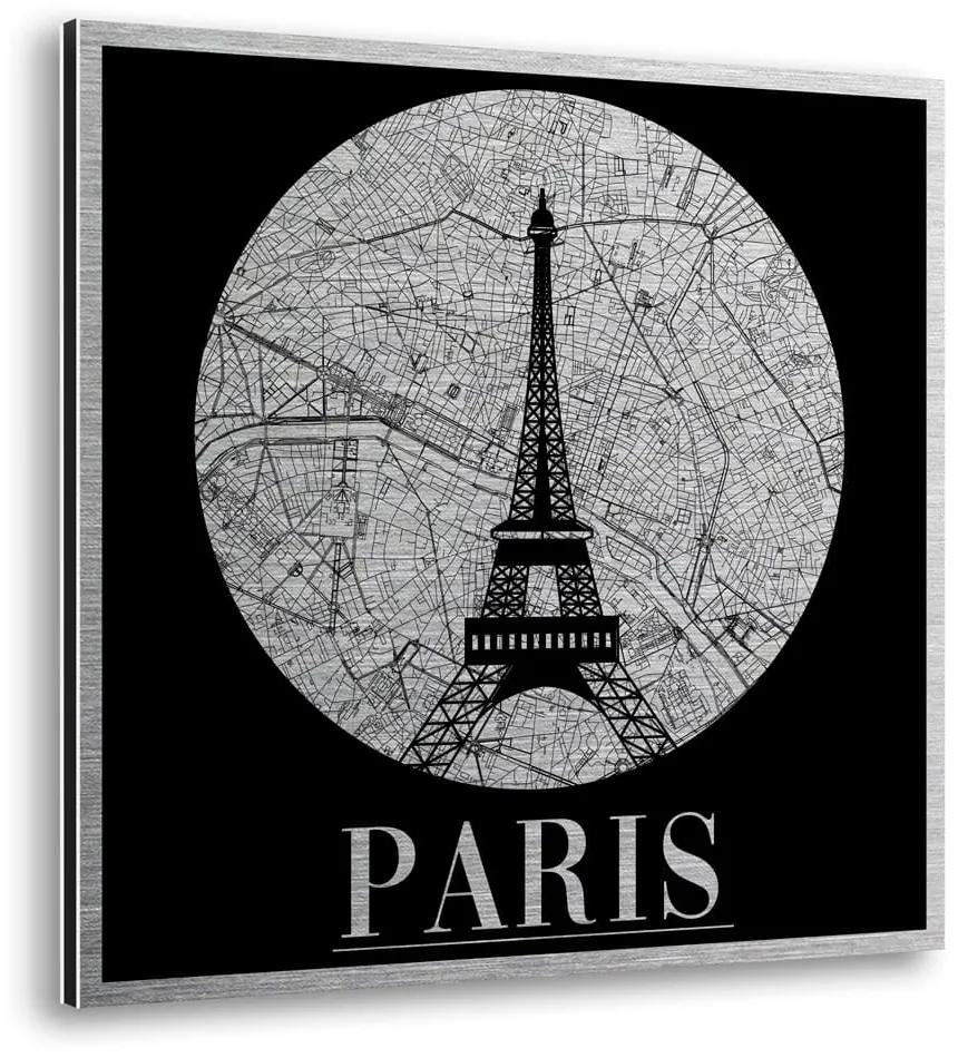 Paris πίνακας από βουρτσισμένο αλουμίνιο S - 86309