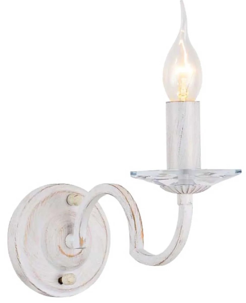 Φωτιστικό Τοίχου Elegant DL9361WWG White Crystal, Metal