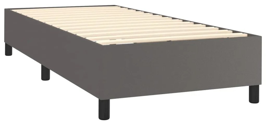 ΚΡΕΒΑΤΙ BOXSPRING ΜΕ ΣΤΡΩΜΑ ΓΚΡΙ 80 X 200 ΕΚ. ΣΥΝΘΕΤΙΚΟ ΔΕΡΜΑ 3142813