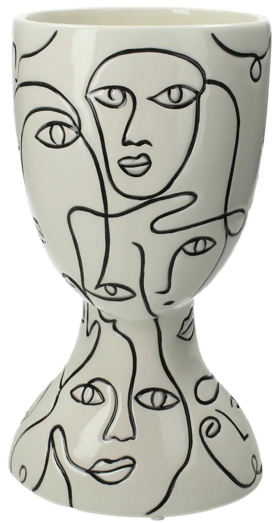 Κασπώ ArteLibre Πρόσωπα Λευκό Δολομίτης 14.8x13x26cm-05152419