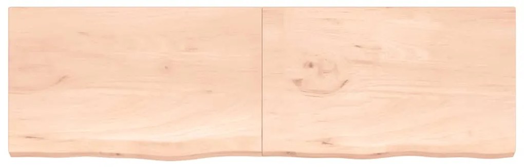 vidaXL Ράφι Τοίχου 200x60x(2-4) εκ. από Ακατέργαστο Μασίφ Ξύλο Δρυός