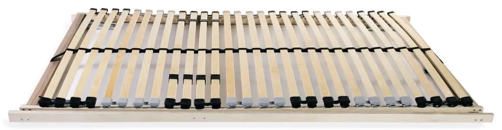 vidaXL Τελάρο Κρεβατιού με 28 Σανίδες &amp; 7 Ζώνες 90 x 200 εκ.