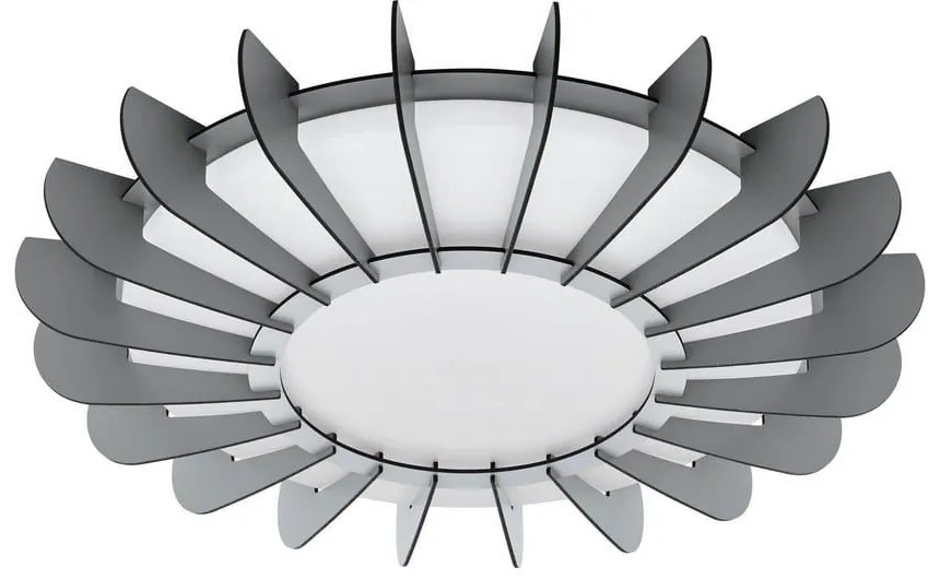 Φωτιστικό Οροφής Πλαφονιέρα Led Arapiles 98262 Grey Eglo Metal,Wood