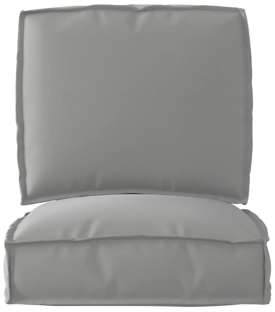 vidaXL Σετ Μαξιλαριών Πάγου 2 pcs Γκρι 50 x 50 x 12 cm Ύφασμα Oxford