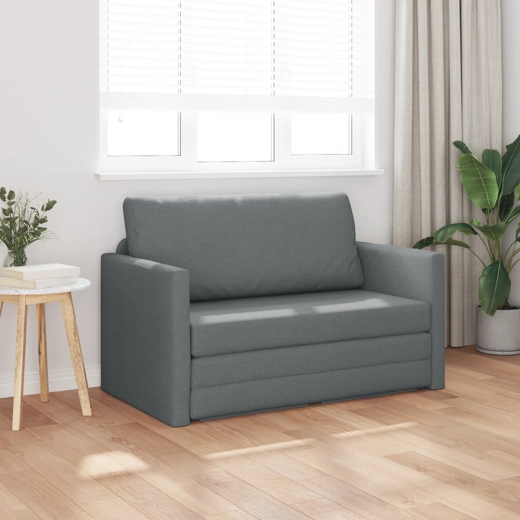 vidaXL Καναπές Κρεβάτι 2 σε 1 Ανθρακί 124x71x78 cm Υφασμάτινος