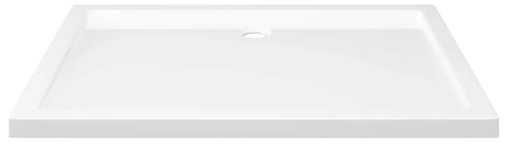 vidaXL Βάση Ντουζιέρας Ορθογώνια Λευκή 80 x 110 εκ. από ABS