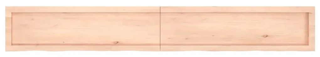 vidaXL Ράφι Τοίχου 200x30x(2-4) εκ. από Ακατέργαστο Μασίφ Ξύλο Δρυός