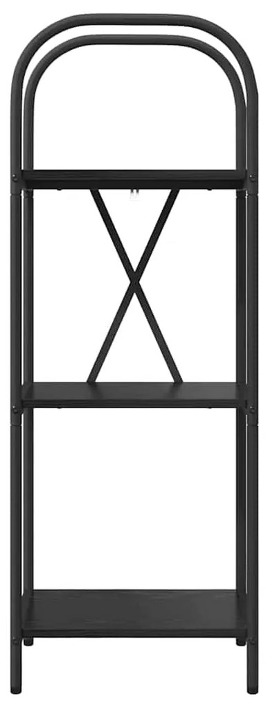 vidaXL Ράφι Βιβλίων Μαύρη δρυς 40 x 30 x 109 εκ Επεξεργασμένο ξύλο