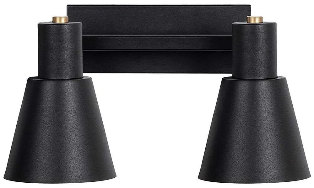 Φωτιστικό Τοίχου - Απλίκα Funnel 942FLG2194 38x21x21cm 2xE27 40W Black Opviq