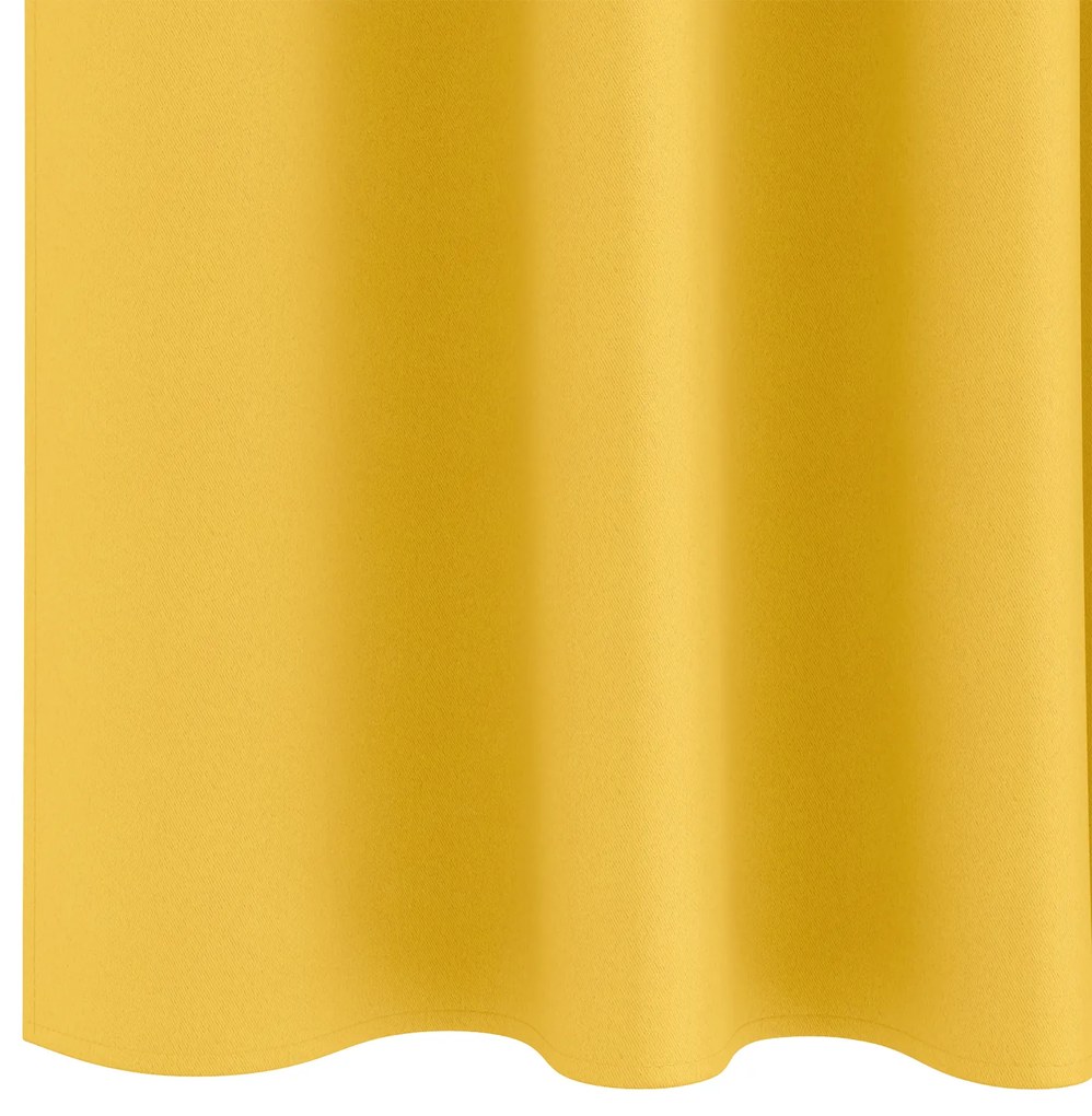 vidaXL Κουρτίνες 2 pcs κίτρινο μουσταρδί 225 x 140 εκ. Πολυεστέρας