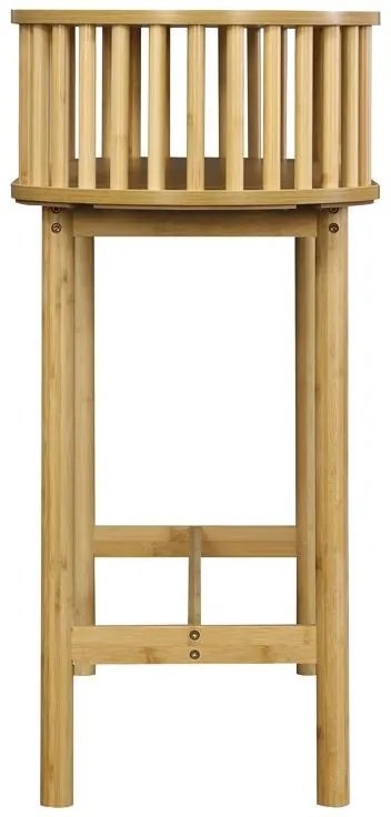 Κονσόλα Nodial MDF/Bamboo σε φυσική απόχρωση 120x39x85εκ 120x39x85 εκ.