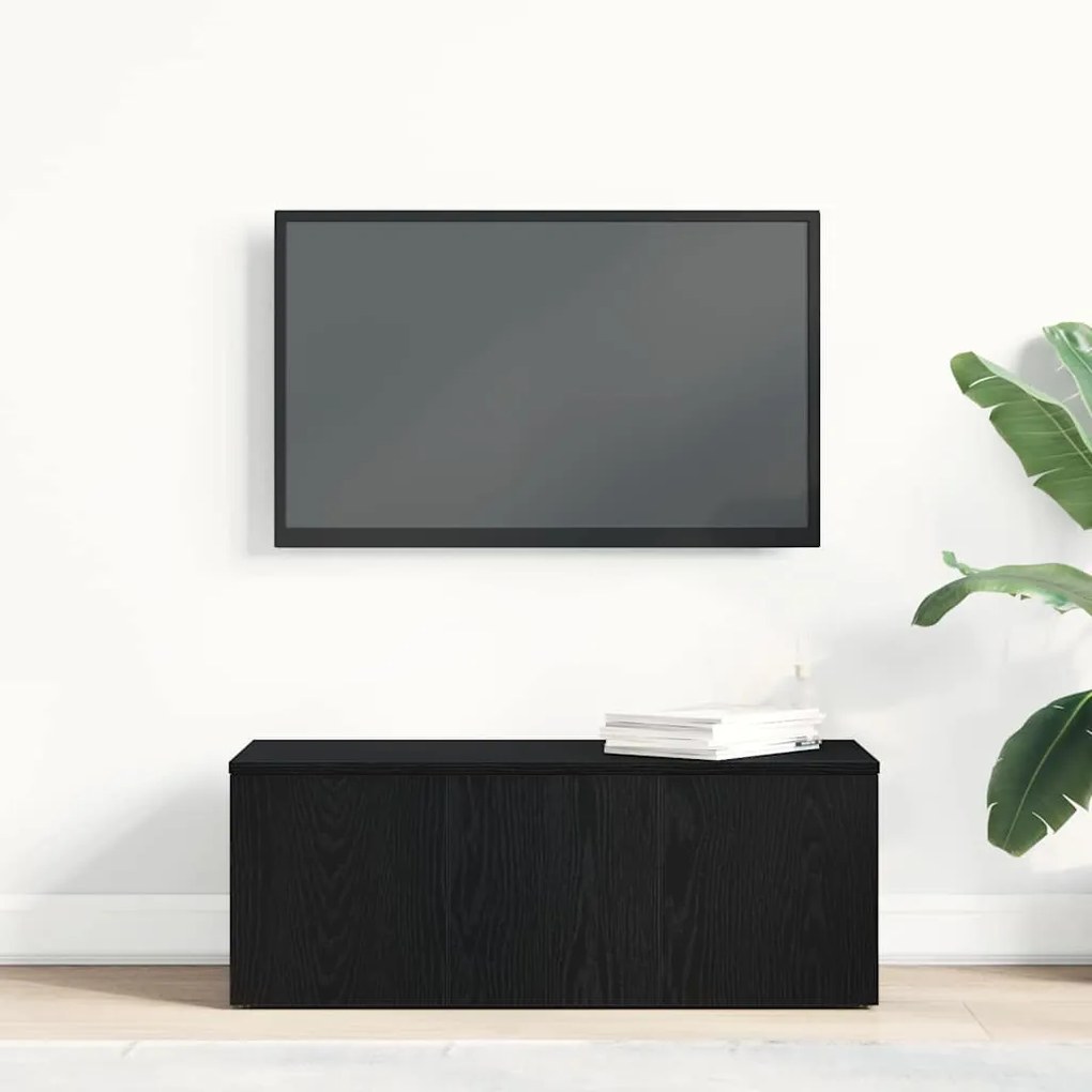vidaXL Βάση TV με συρτάρι Μαύρο 80 x 34 x 30 εκ. Επεξεργασμένο ξύλο