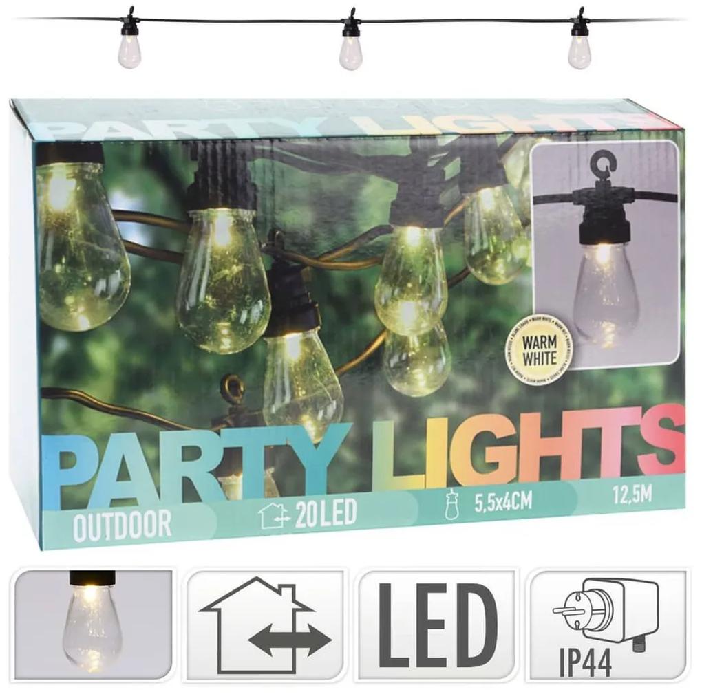 ProGarden Σετ Φωτισμού LED Party 20 Λαμπτήρες 4,5 V - Διαφανές