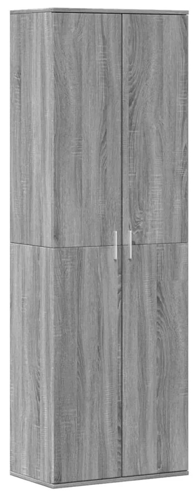 vidaXL Ντουλάπα Γκρι Sonoma 60 x 35 x 180 εκ. από Επεξ. Ξύλο