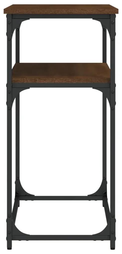 Τραπέζι Κονσόλα Καφέ Δρυς 100x35,5x75 εκ. Επεξεργασμένο Ξύλο - Καφέ