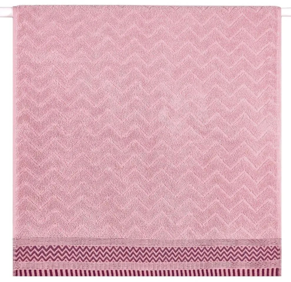 Πετσέτα Forza 14 Pink-Violet Purple Kentia Χεριών 30x50cm 100% Βαμβάκι