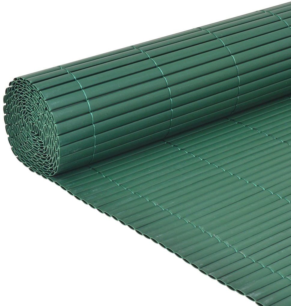 vidaXL Κήπος Φράκτης Διπλής Όψης Πράσινο 1,5x3 μ PVC