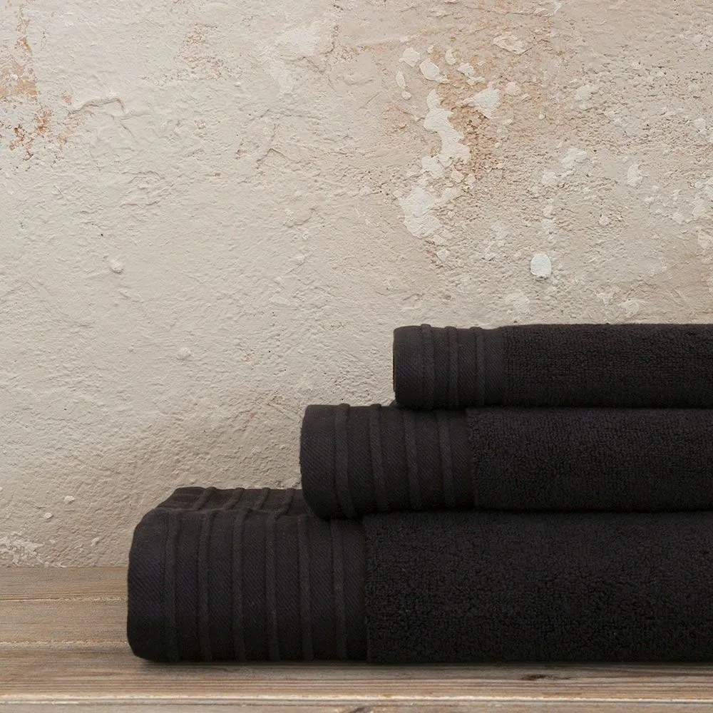 Πετσέτα Feel Fresh Total Black Nima Χεριών 40x60cm 100% Cotton