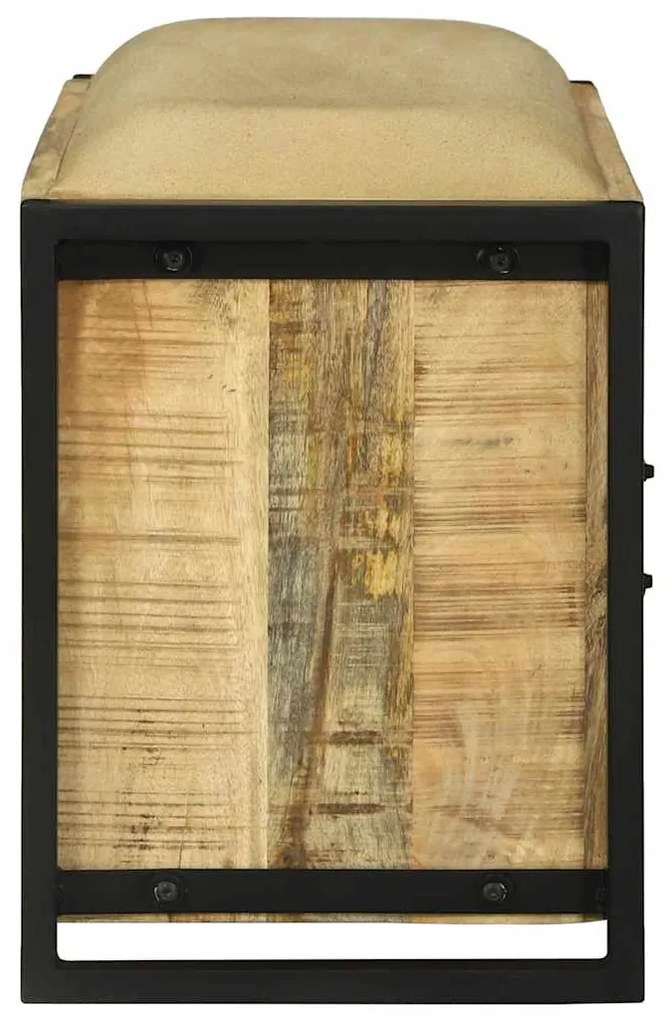 vidaXL Ντουλάπα Πάγκου Καφέ 100 x 35 x 50 εκ Μασίφ ξύλο μάνγκο