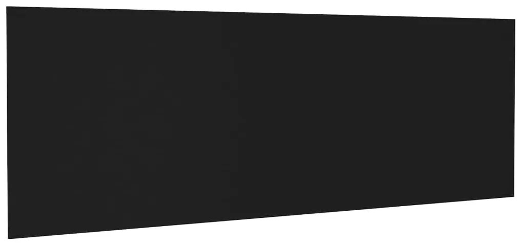 vidaXL Κεφαλάρι Κρεβατιού Μαύρο 240x1,5x80 εκ. από Επεξεργασμένο Ξύλο