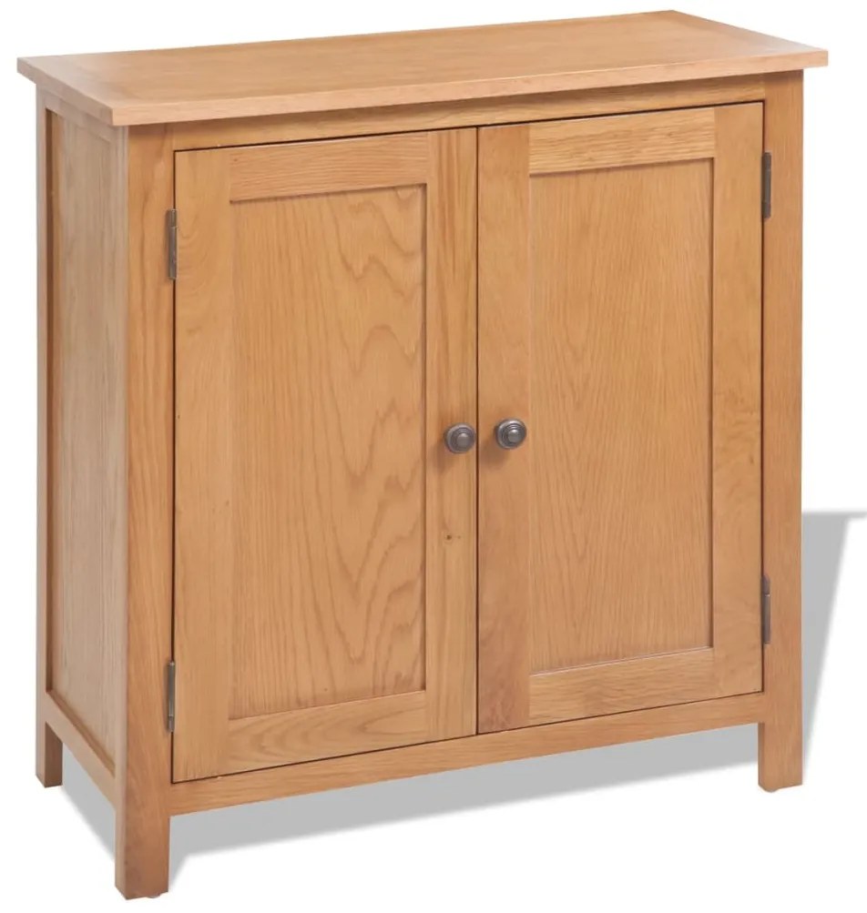 vidaXL Ντουλάπι Αποθήκευσης 70 x 35 x 75 εκ. από Μασίφ Ξύλο Δρυός
