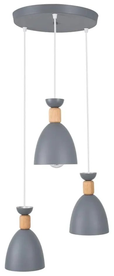 Φωτιστικό Οροφής Ava 61574 E27 35x130cm Grey GloboStar