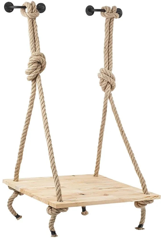 Ράφι Τοίχου 596BUE2101 60x55x90cm Natural-Black