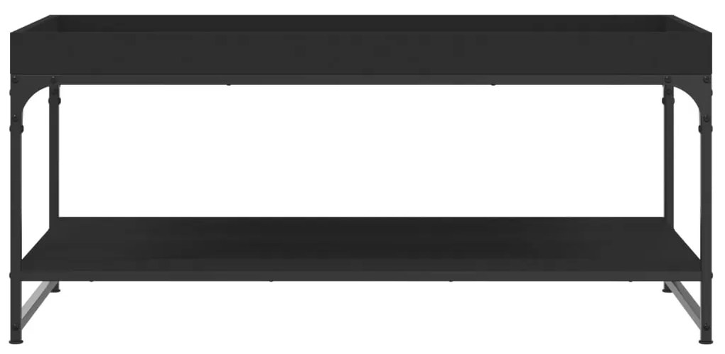 vidaXL Τραπεζάκι Σαλονιού Μαύρο 100 x 49 x 45 εκ. από Επεξεργ. Ξύλο