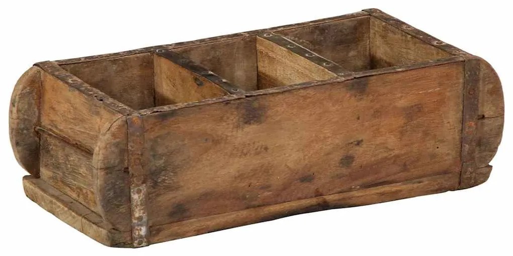 vidaXL Δίσκος με αποθήκευση Καφέ 30 x 14 x 9 εκ